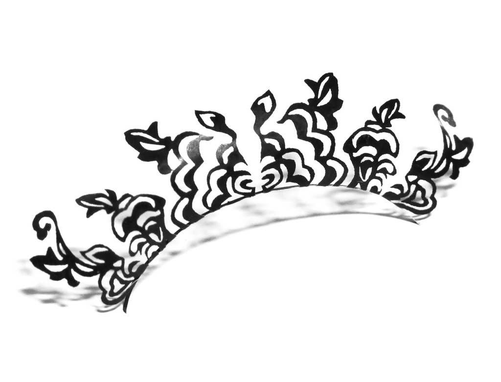 Peonies Paper eyelashes