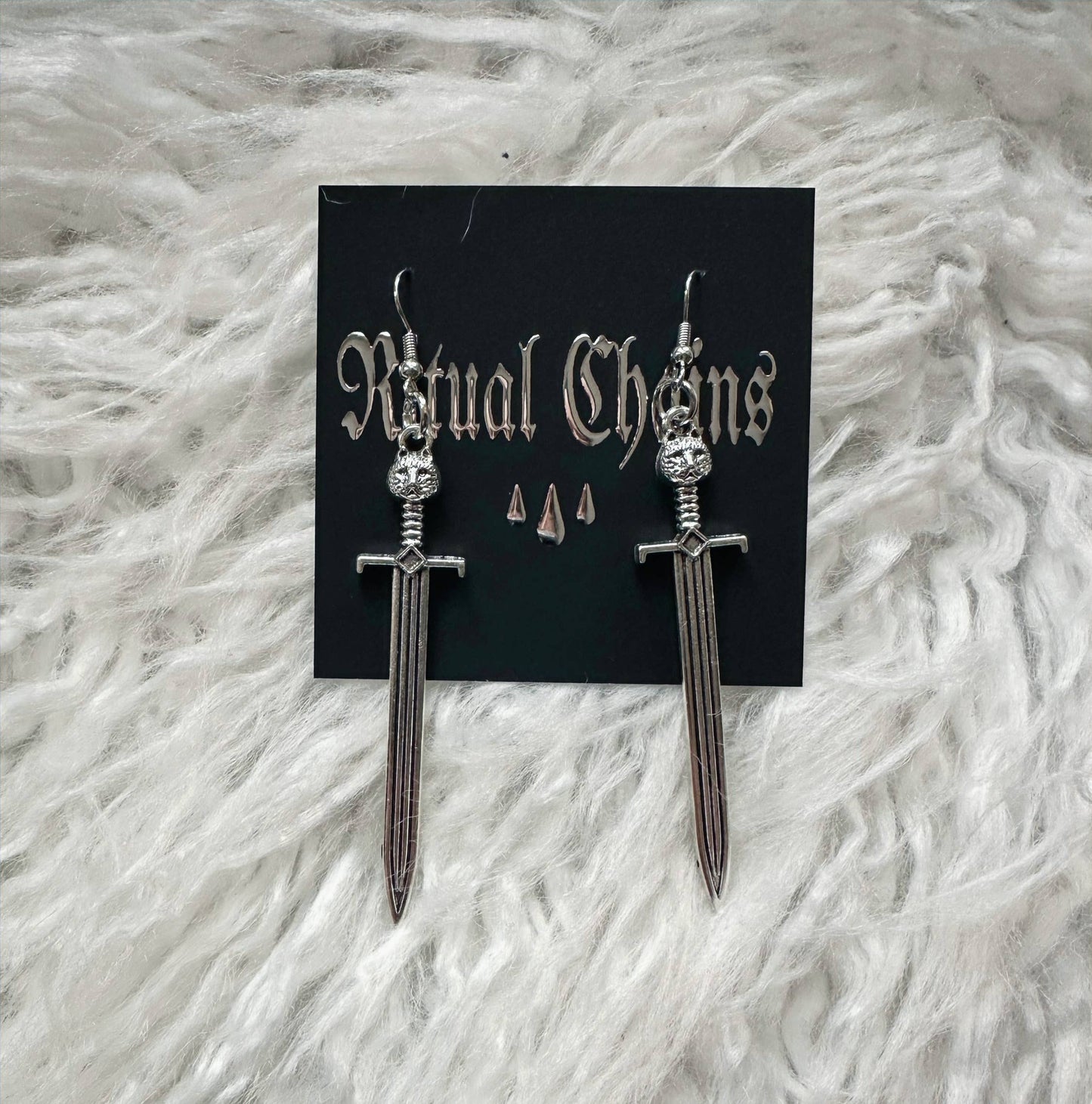 Simple Sword Earrings