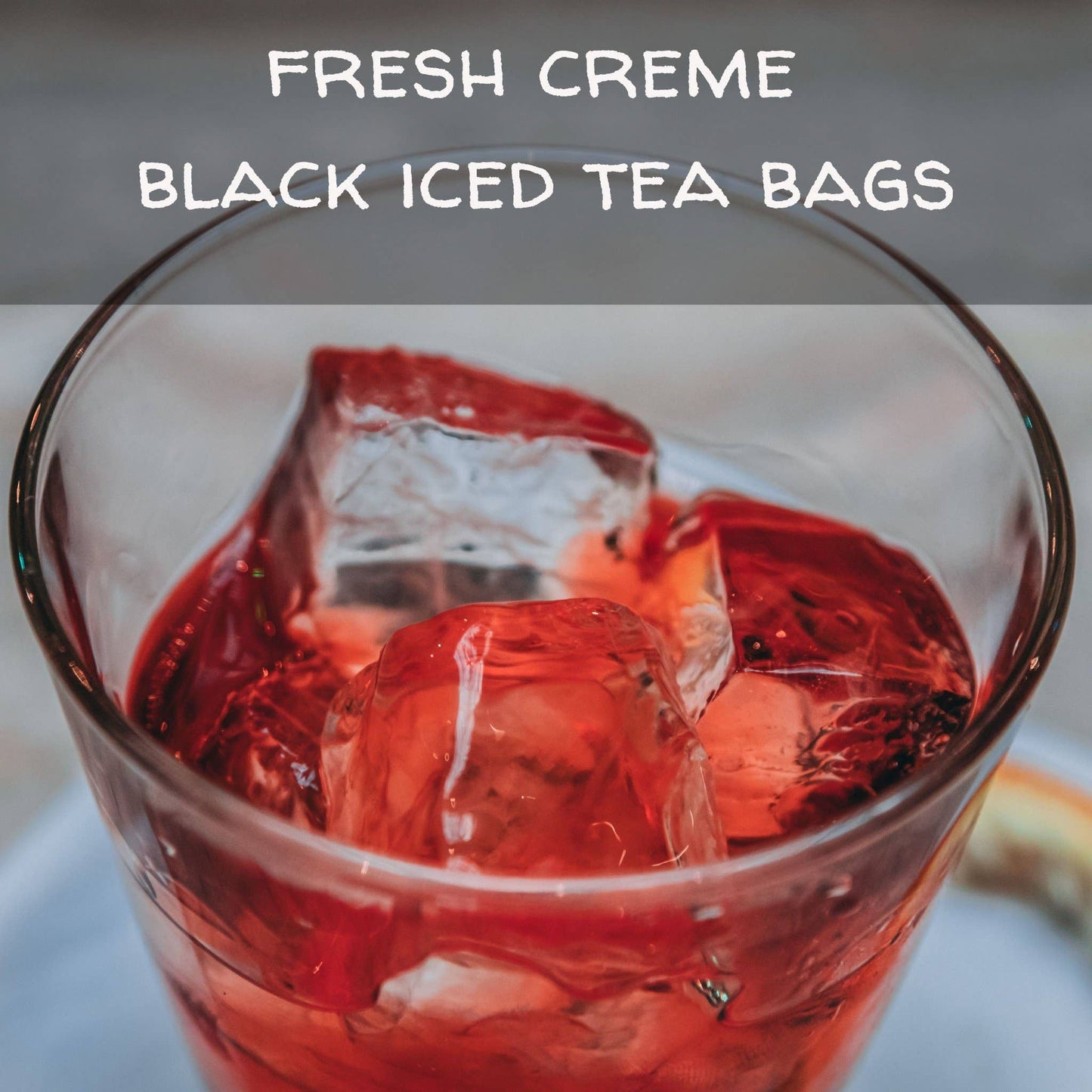 Fresh Creme Black Iced Tea Bags, 6 or 12 Pouches
