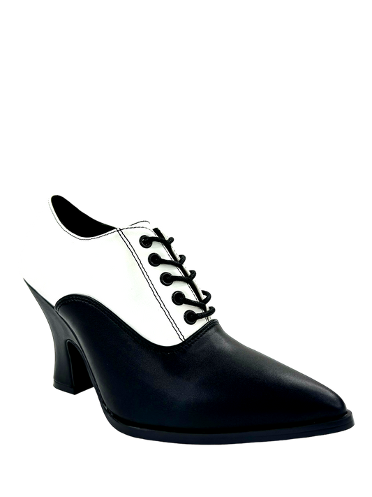Victoria Heel, Black/White