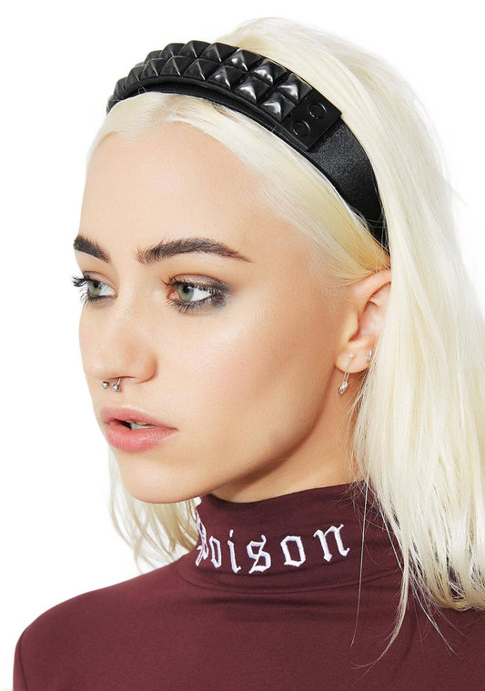 Black Studded Headband