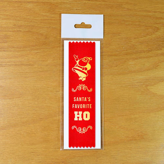 Santa's Favorite Ho - Funny Christmas Award Ribbon