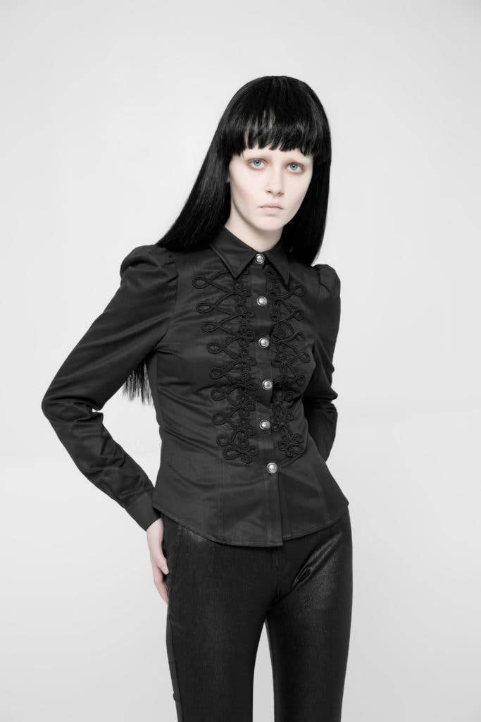 Gothic Military Long Sleeve Shirt