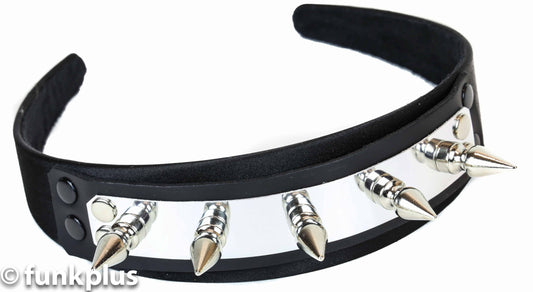Metal Plate Spike Headband