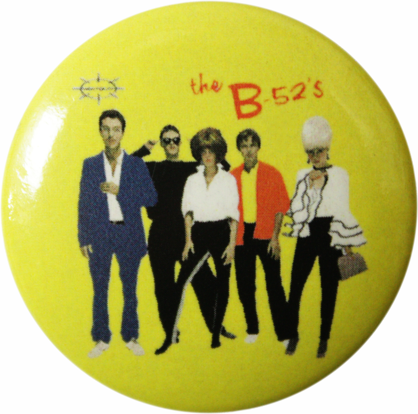 Pin-on Button - 1.25 Inch - B-52's, The - Group Shot