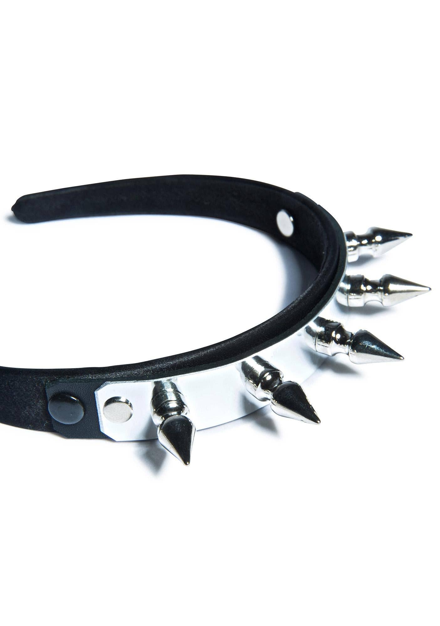 Metal Plate Spike Headband