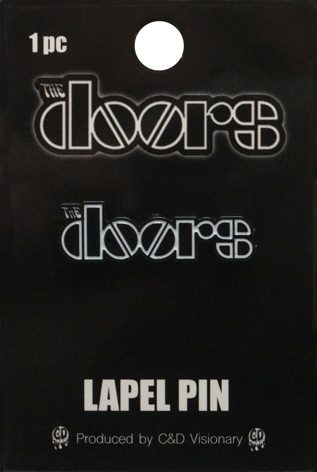 Enamel Pin - Doors, The - Black And White Logo