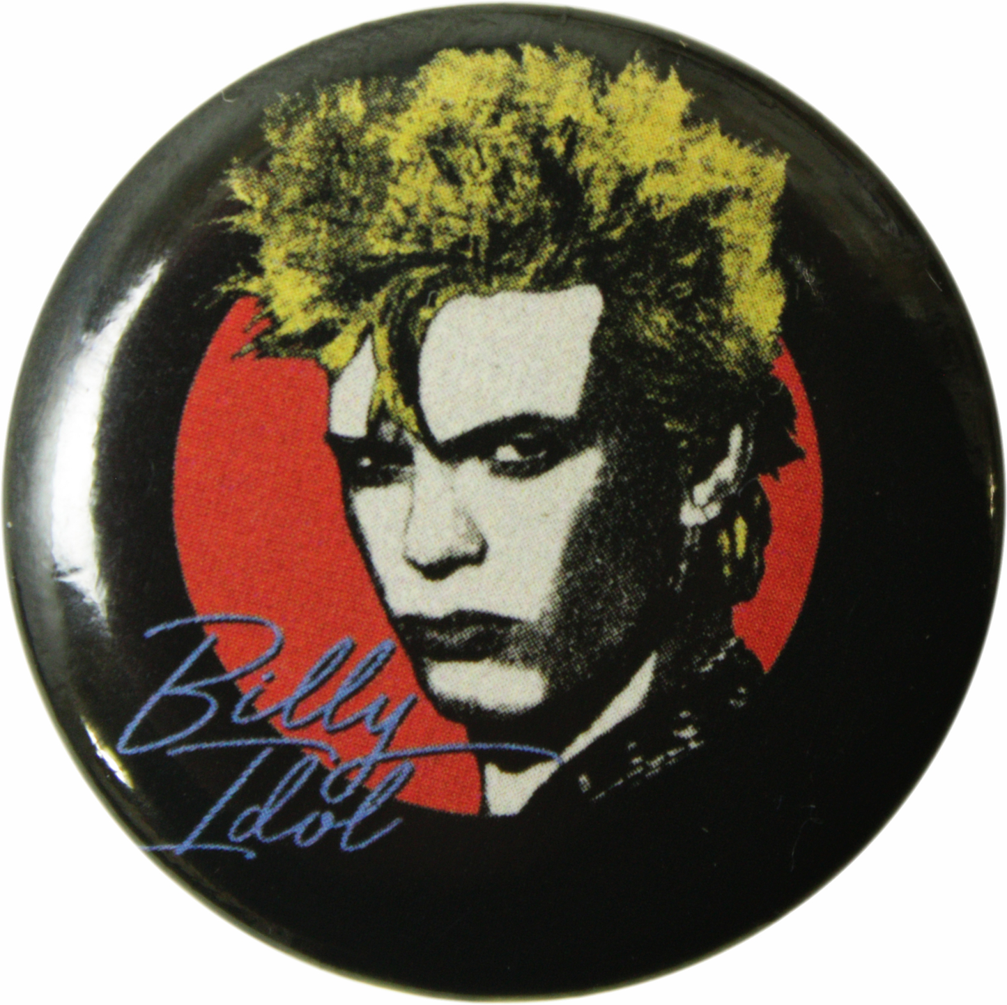 Pin-on Button - 1.25 Inch - Idol, Billy - Signature
