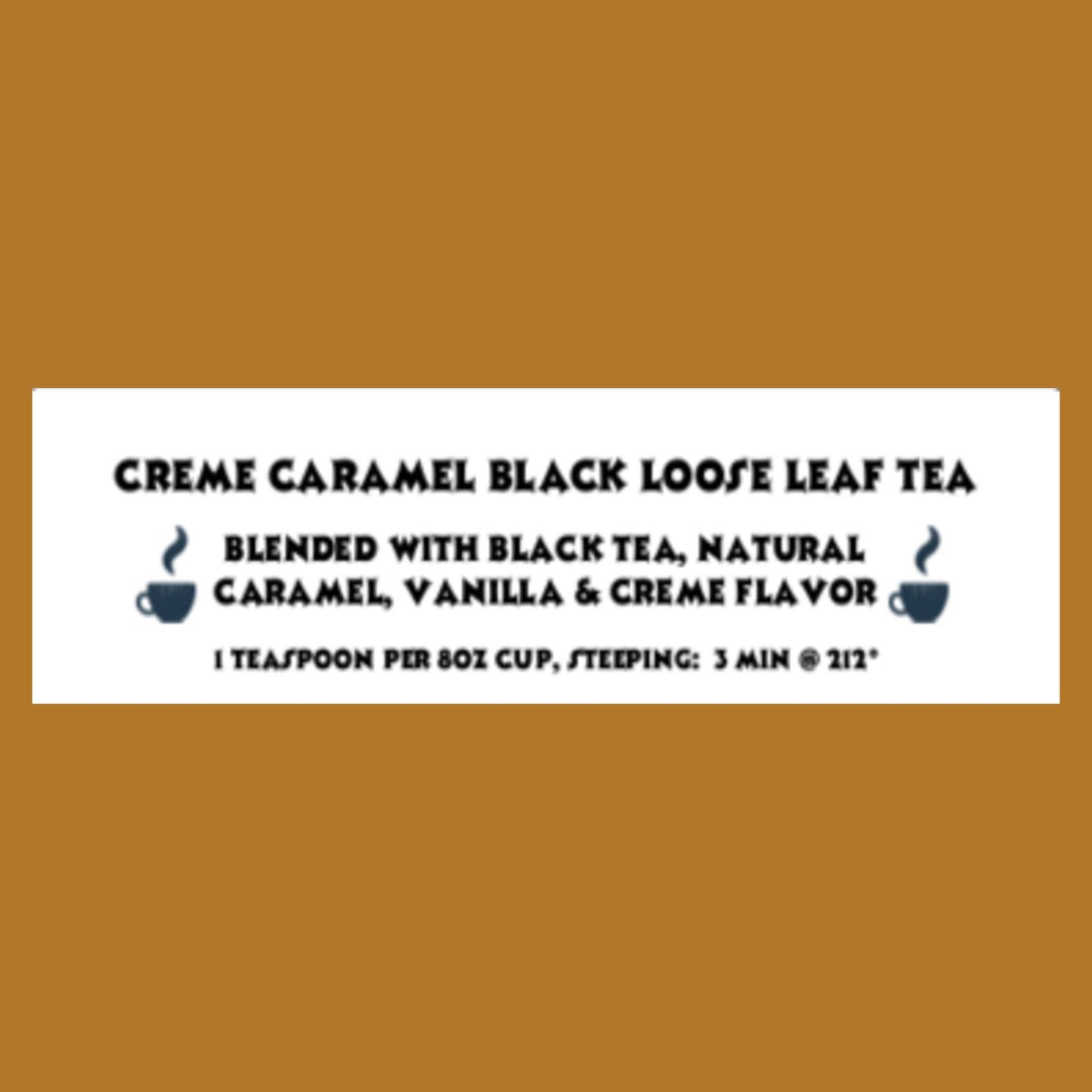 Creme Caramel Black Loose Leaf Tea