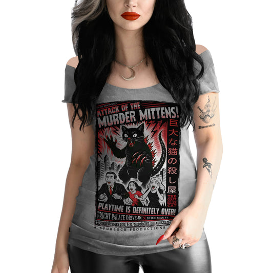 Murder Mittens Off Shoulder Tee