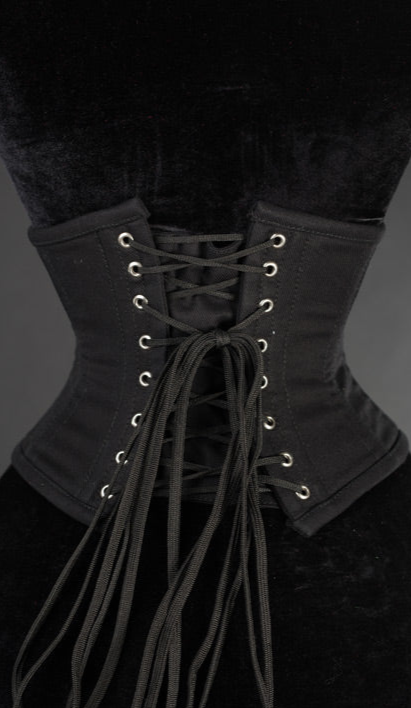 Black Cotton Waist Cincher