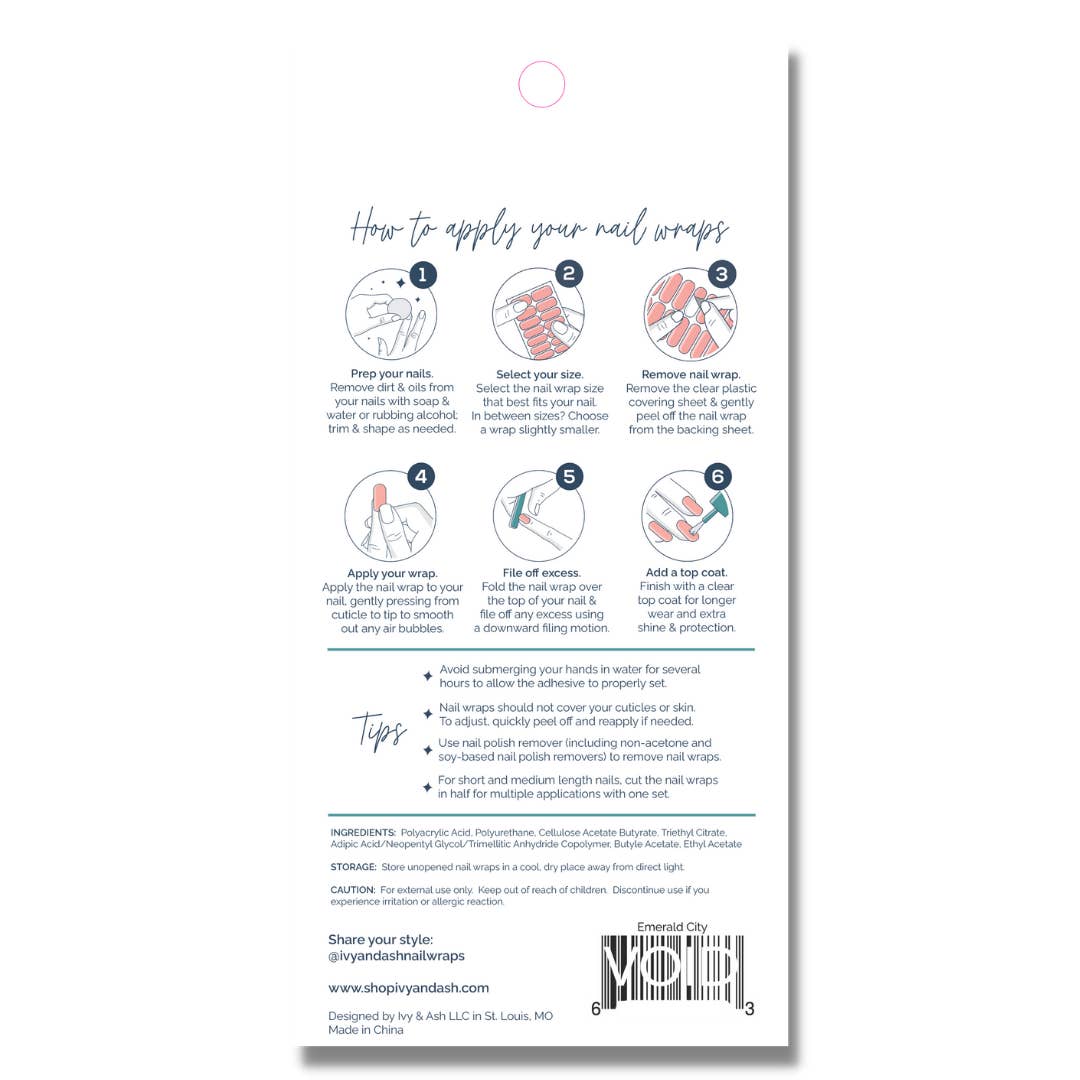 Lilac Moon | Light Purple With Silver Foil Moon Nail Wraps