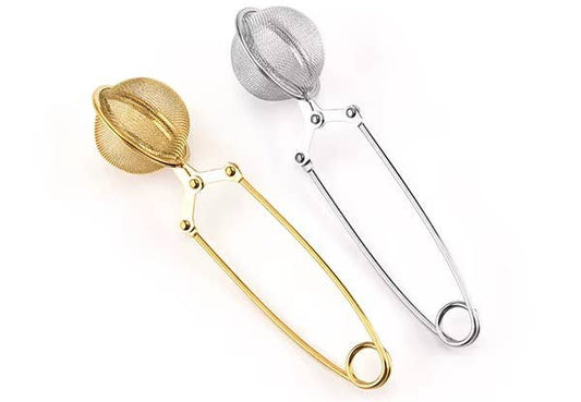 Round Mesh Ball Tea Infuser (1 Cup) - Gold or Silver