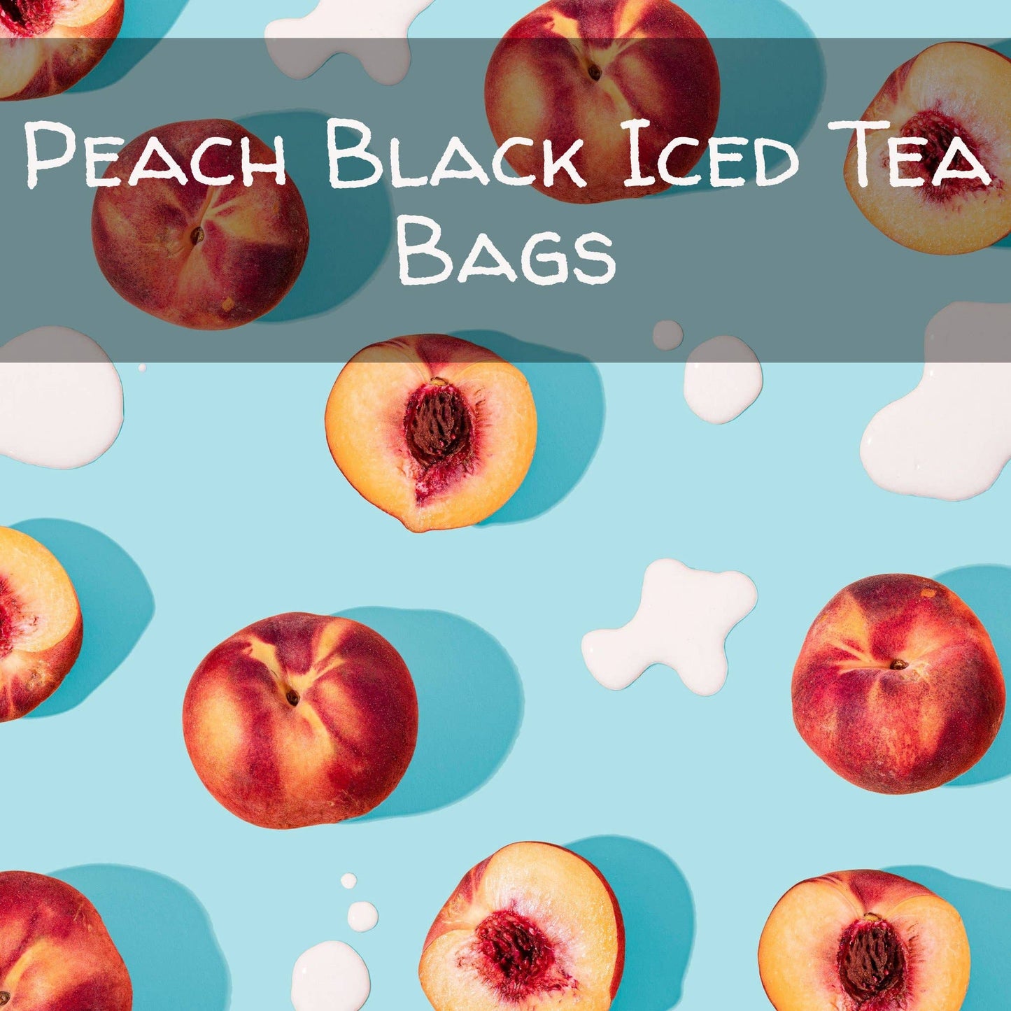 Peach Black Iced Tea Bags, (6 pack or 12 pack)