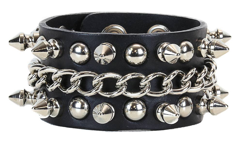 Chain Spike Studded Bracelet