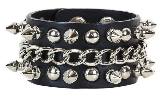 Chain Spike Studded Bracelet