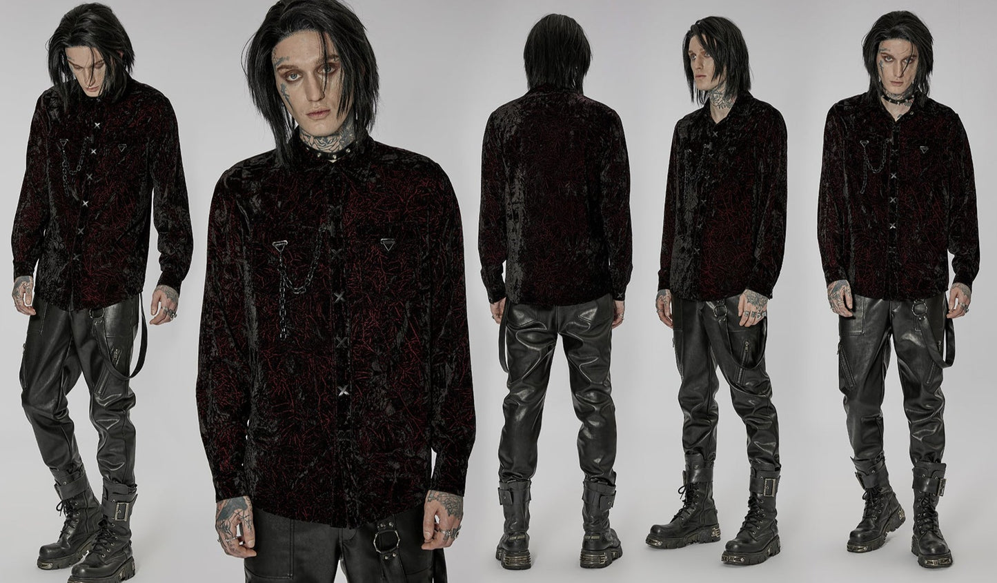 Gothic Dark Textured Shirt