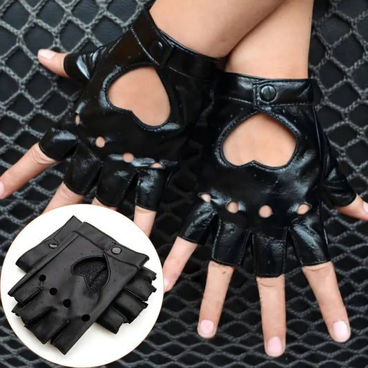 Heart Shaped Cut Out Gloves