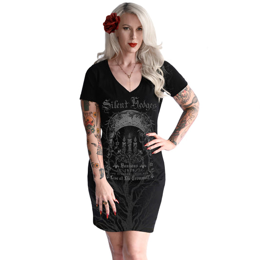Silent Hedges V-Neck Dress