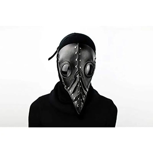 Plague Doctor Bird Mask Faux PU Leather Adjustable