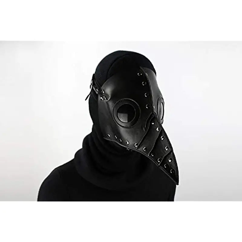 Plague Doctor Bird Mask Faux PU Leather Adjustable