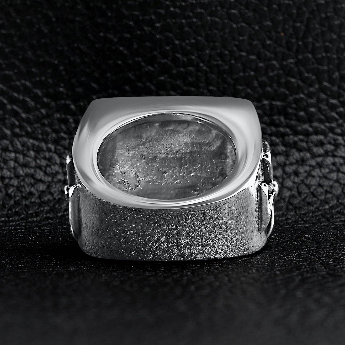 Stainless Steel Large Maltese Cross Signet Ring