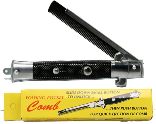 Folding Pocket Comb - Switchblade Style - Novelty Gift Item