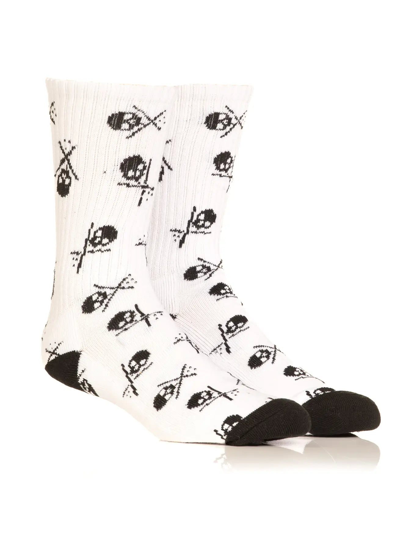 Badged Socks 7" Black or White