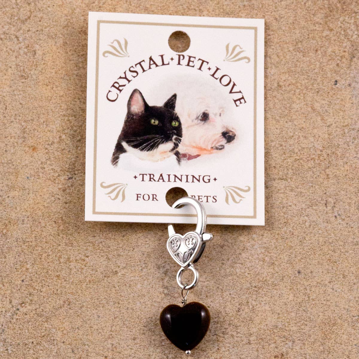 Tiger's Eye Training Heart Pet Pendant