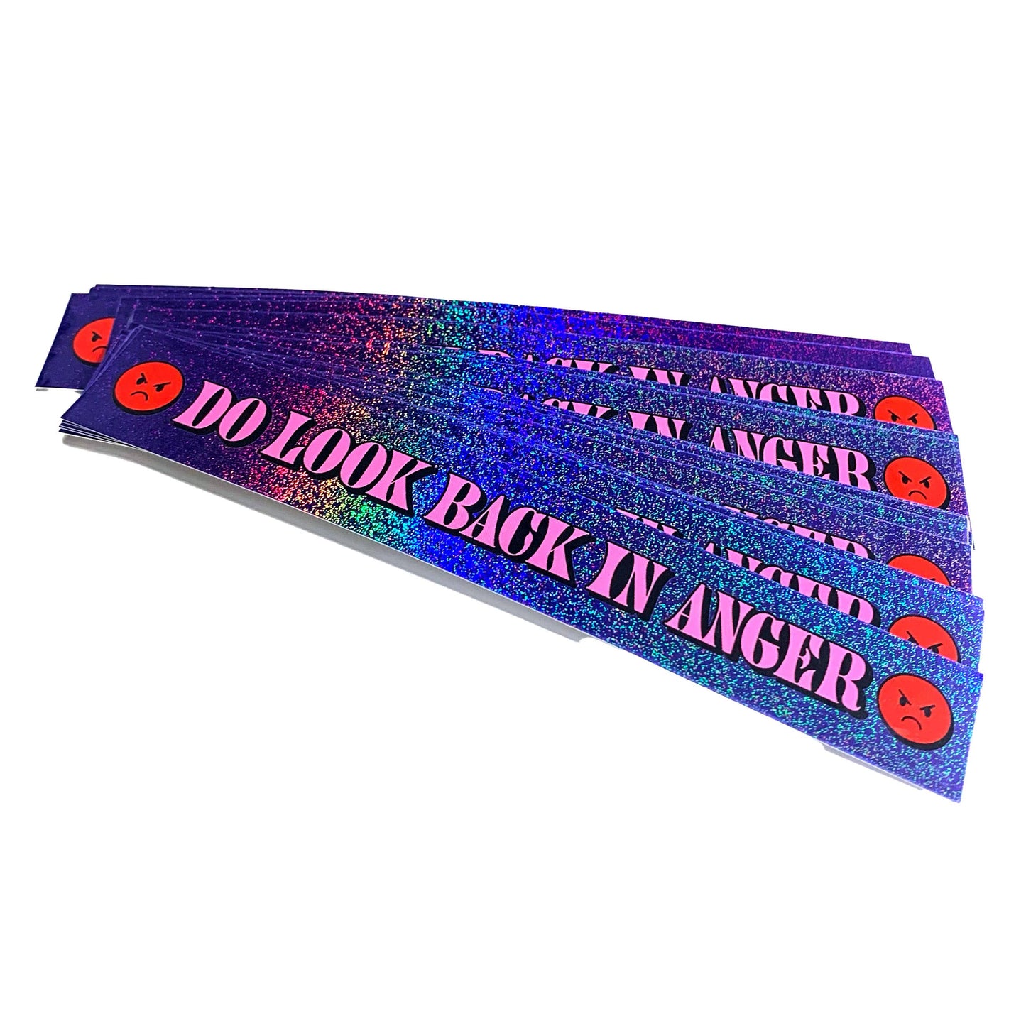 Do Look Back In Anger Holographic Glitter Sticker