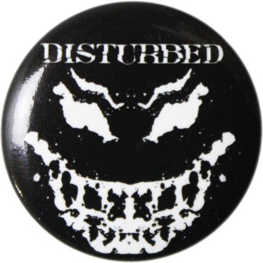 Pin-on Button - 1.25 Inch - Disturbed - Grin