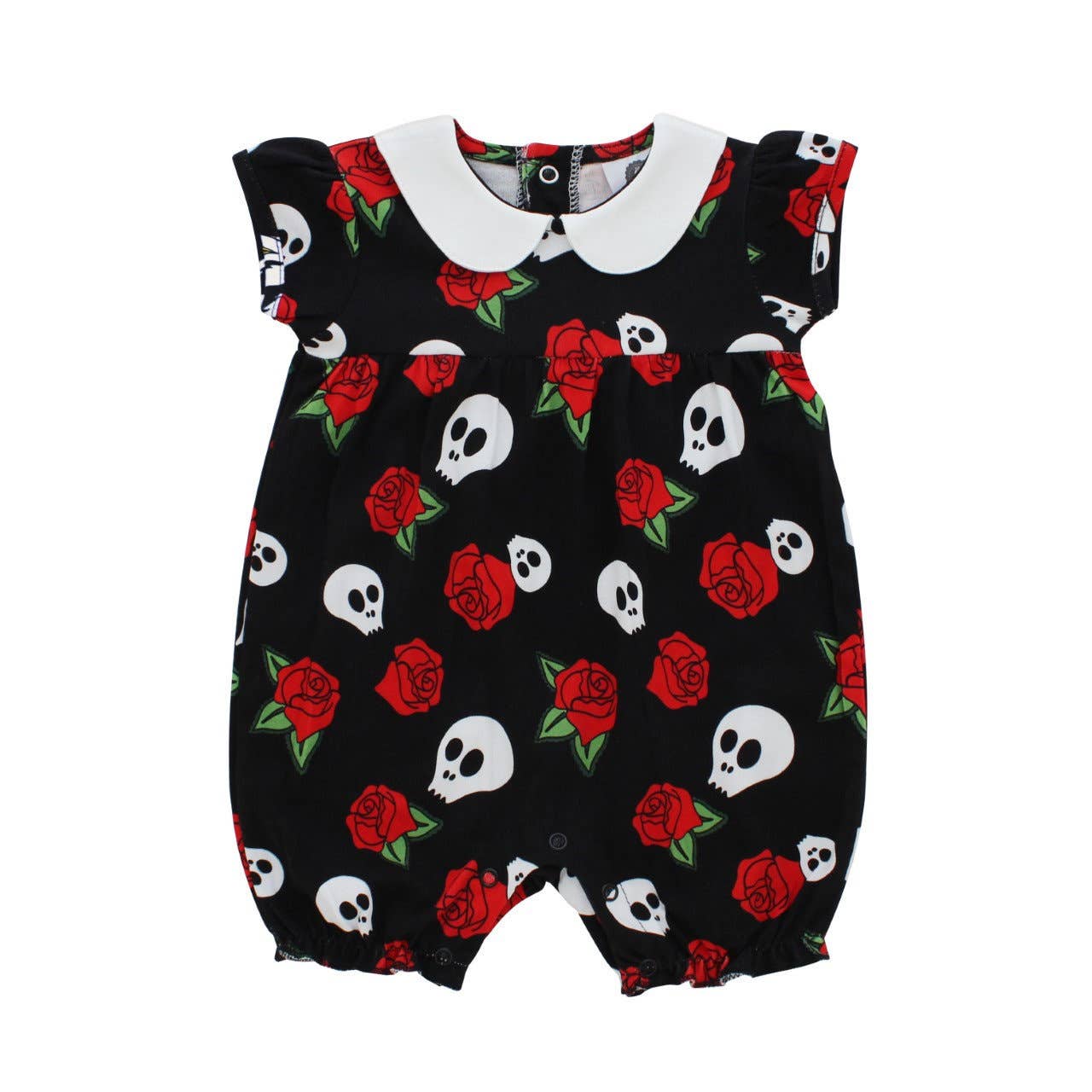 Skull & Rose Baby Romper