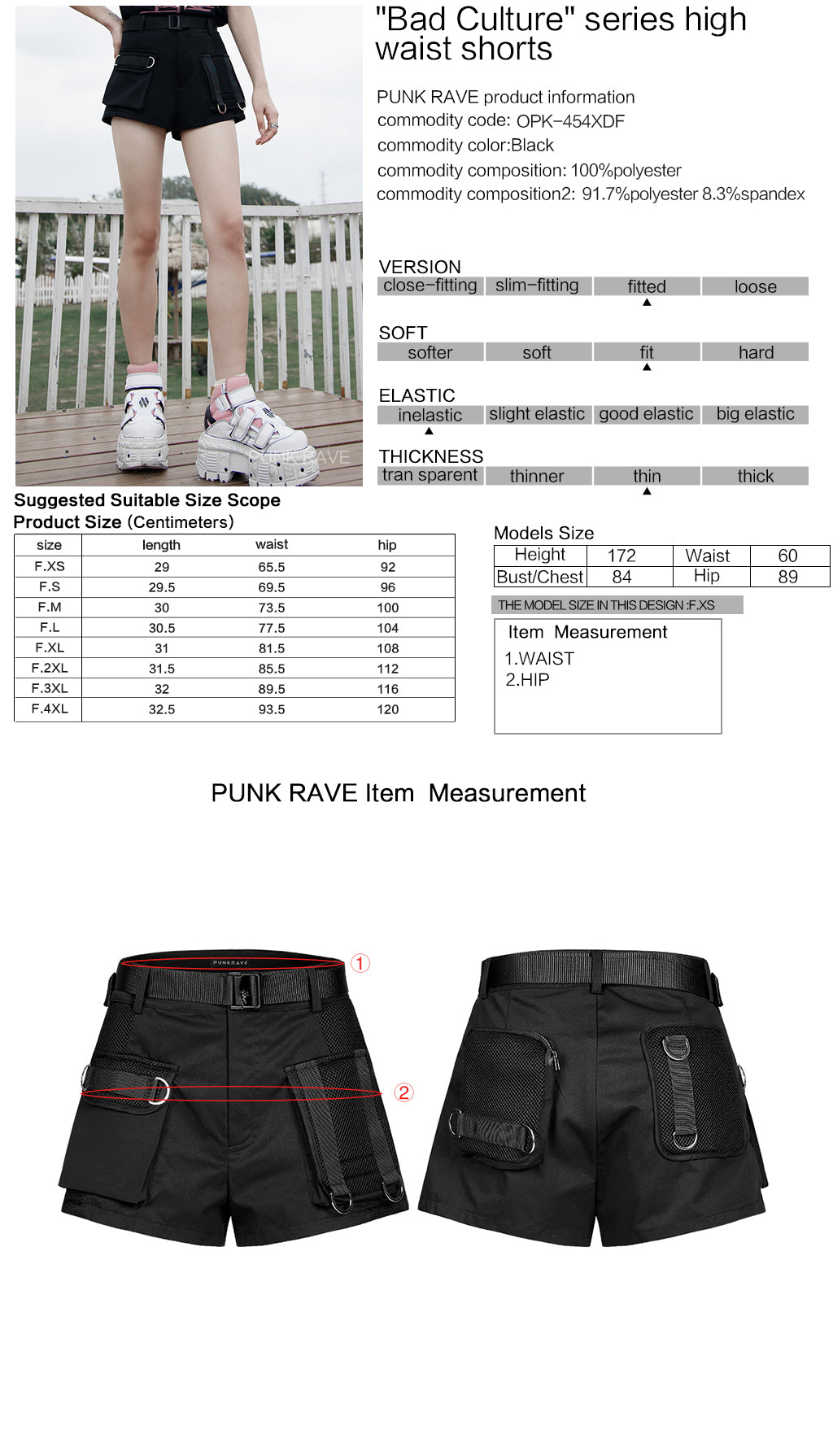 Rebel Rise: High Waist Shorts from the Bad Culture Series