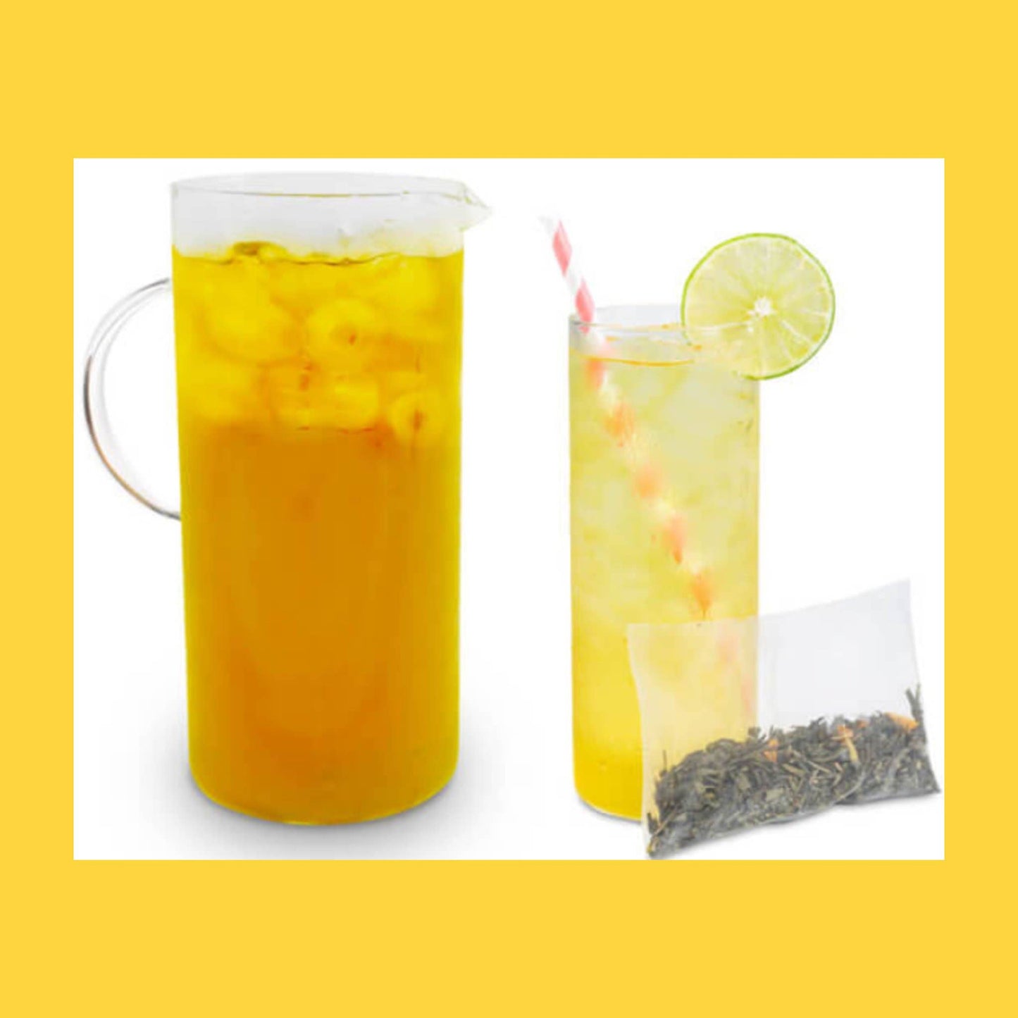 Mango Green Iced Tea Bags, 6 or 12 Pouches