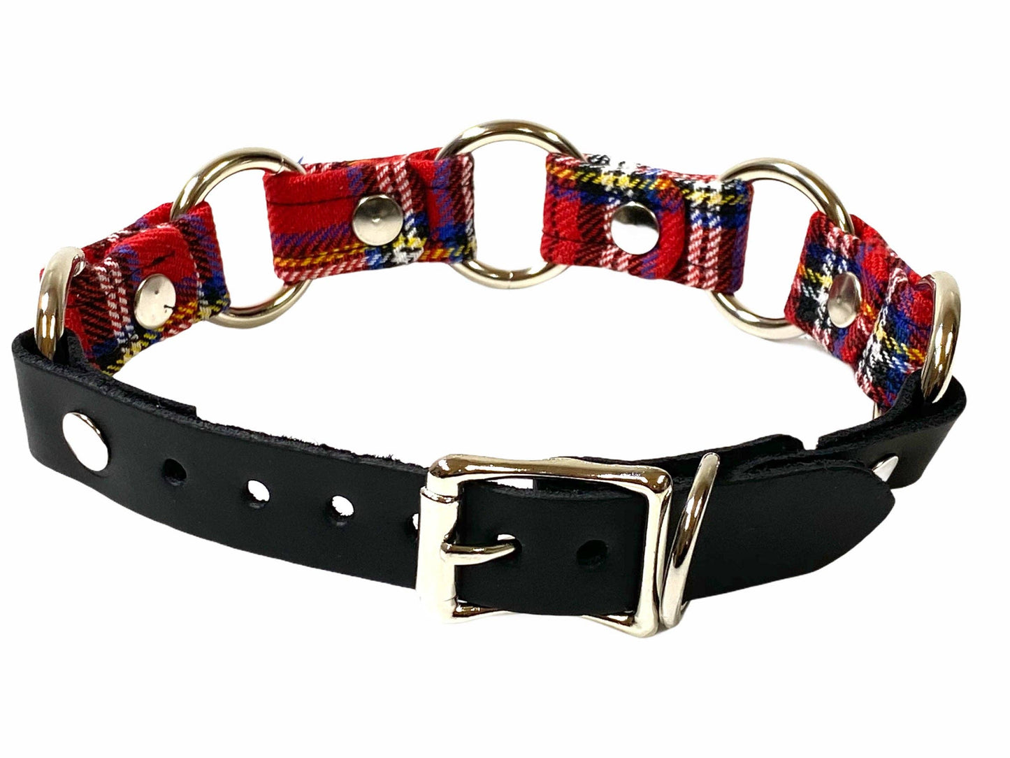 Plaid Ring Link Choker