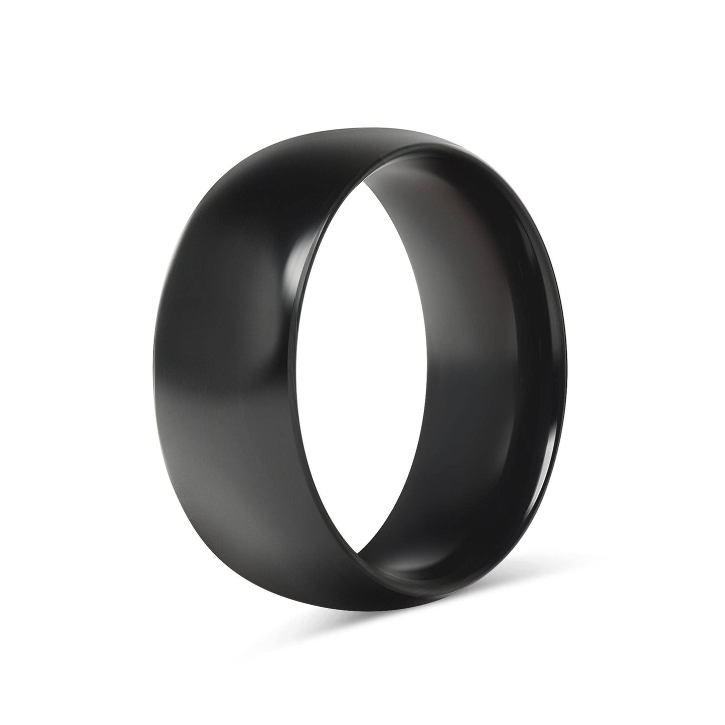Black Stainless Steel Blank Ring