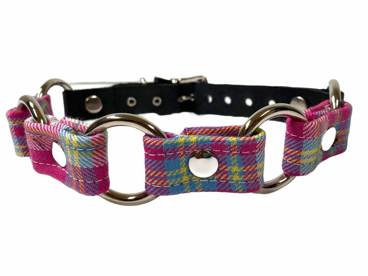 Plaid Ring Link Choker