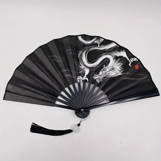 Traditional Style Dragon Pattern Fan