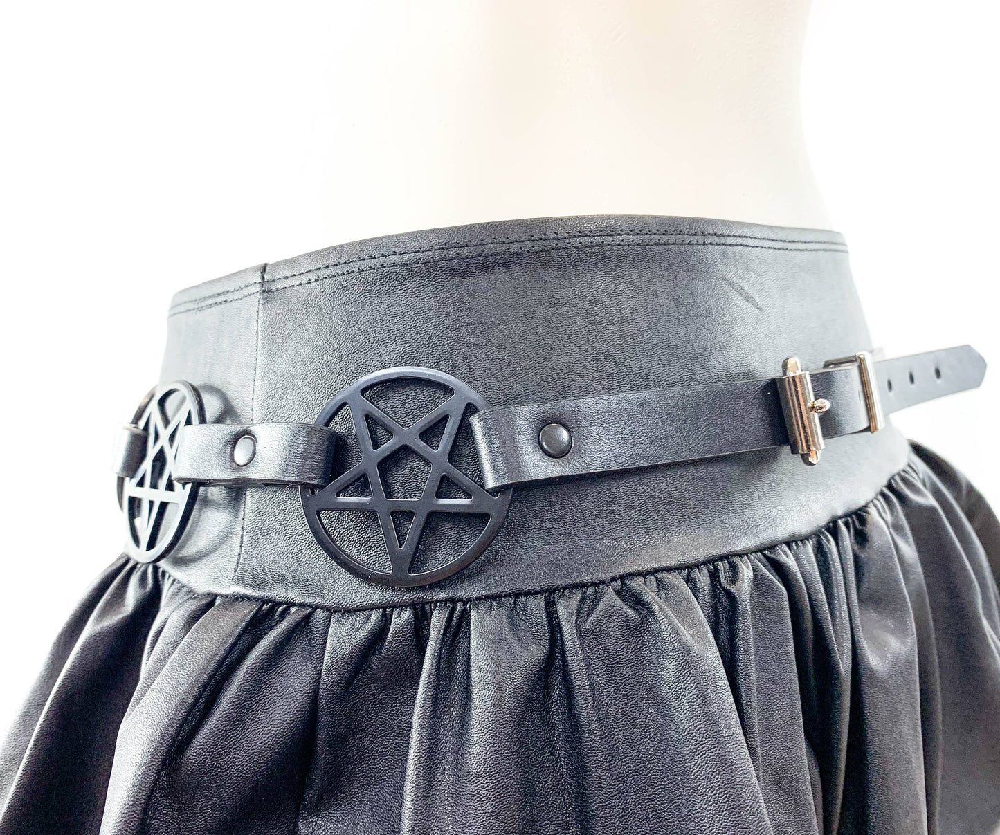 Black Large Pentagram Belt