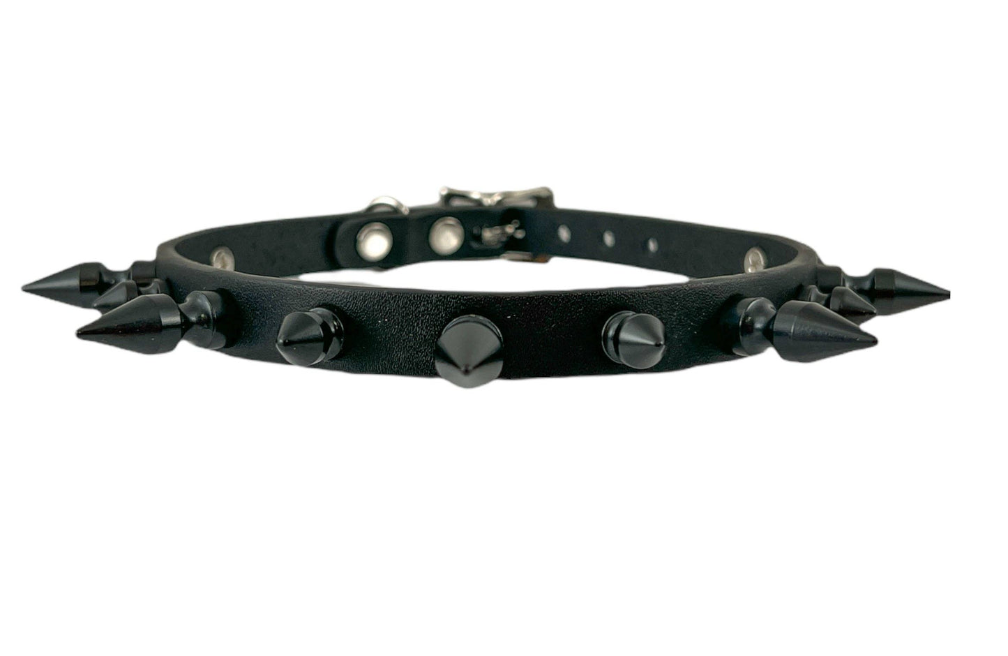 1/2" Black Leather Coker with 1/2" Spikes