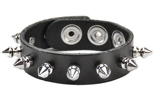 Spike Leather Bracelet
