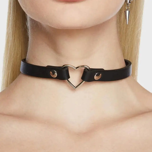 Patent Small Heart Skinny Choker