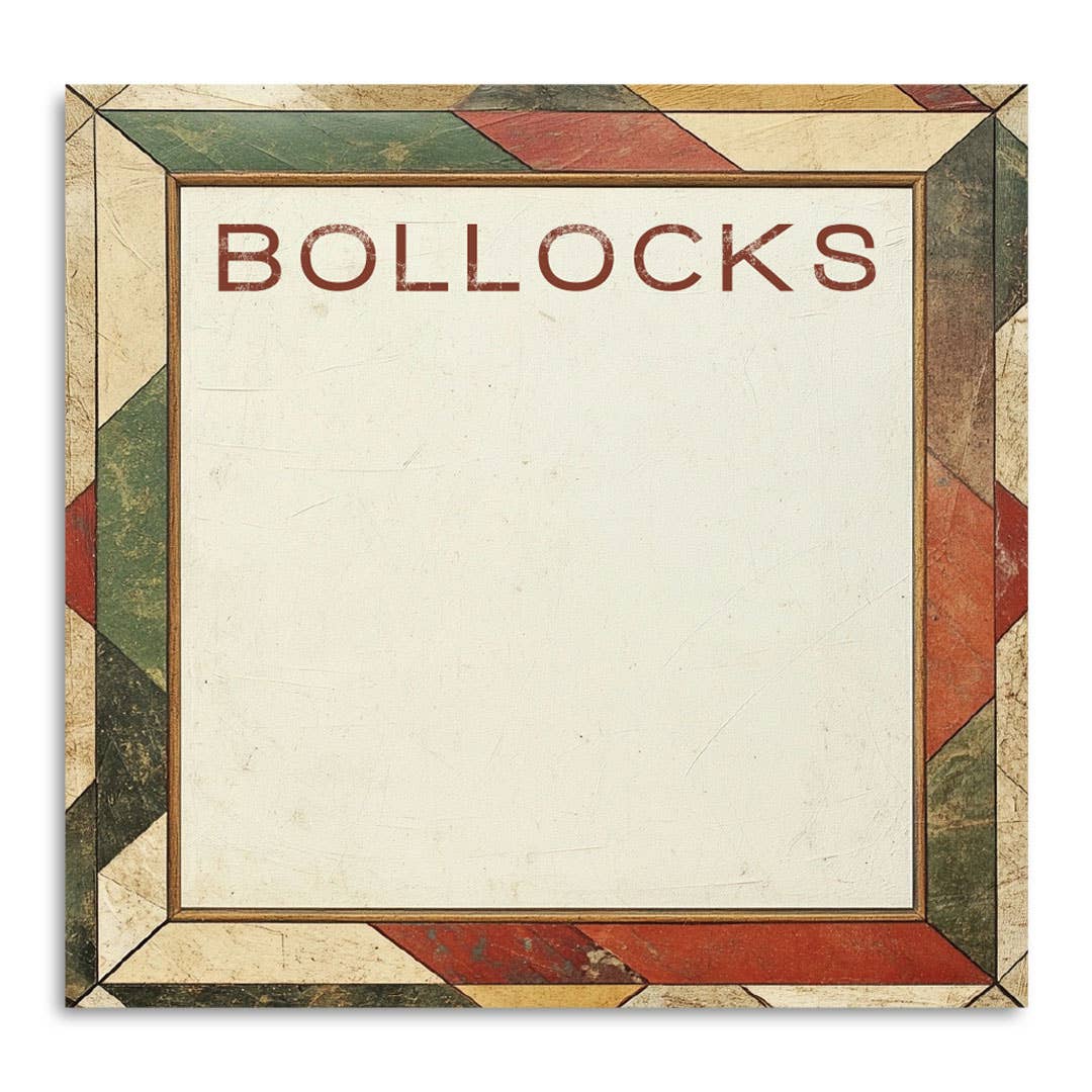 Bollocks - Funny Sarcastic Sticky Note Pad