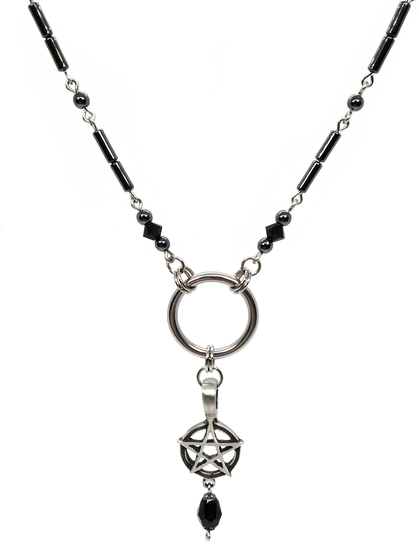 Pentacle Necklace: Black