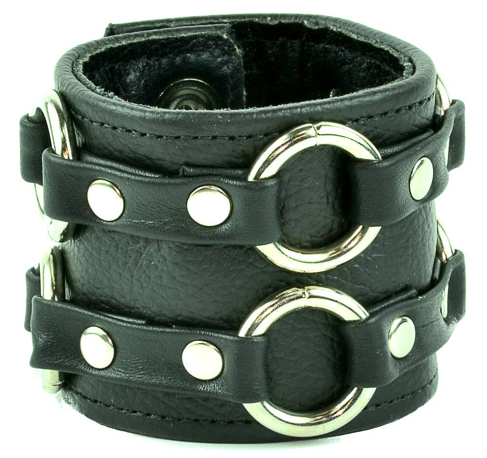 Double Rind Leather Bracelet