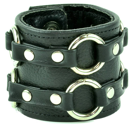 Double Rind Leather Bracelet