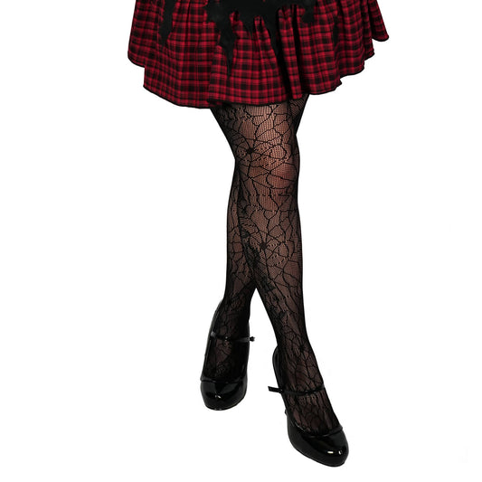 Gothic Fishnet Spider Web Tights