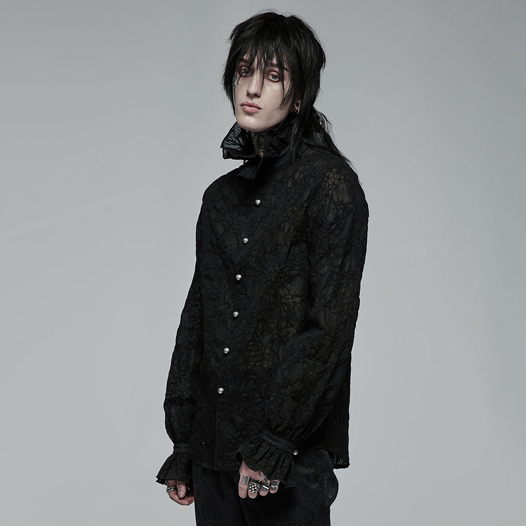 Gothic Dark Textured Shirt