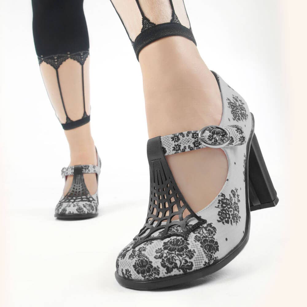 High Heels Spider Web Women's Mary Jane Pump