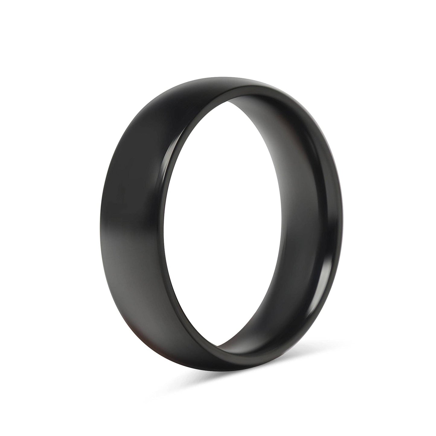 Black Stainless Steel Blank Ring